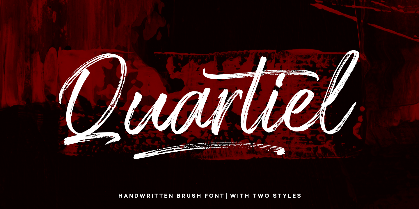 Quartiel Swash Font preview